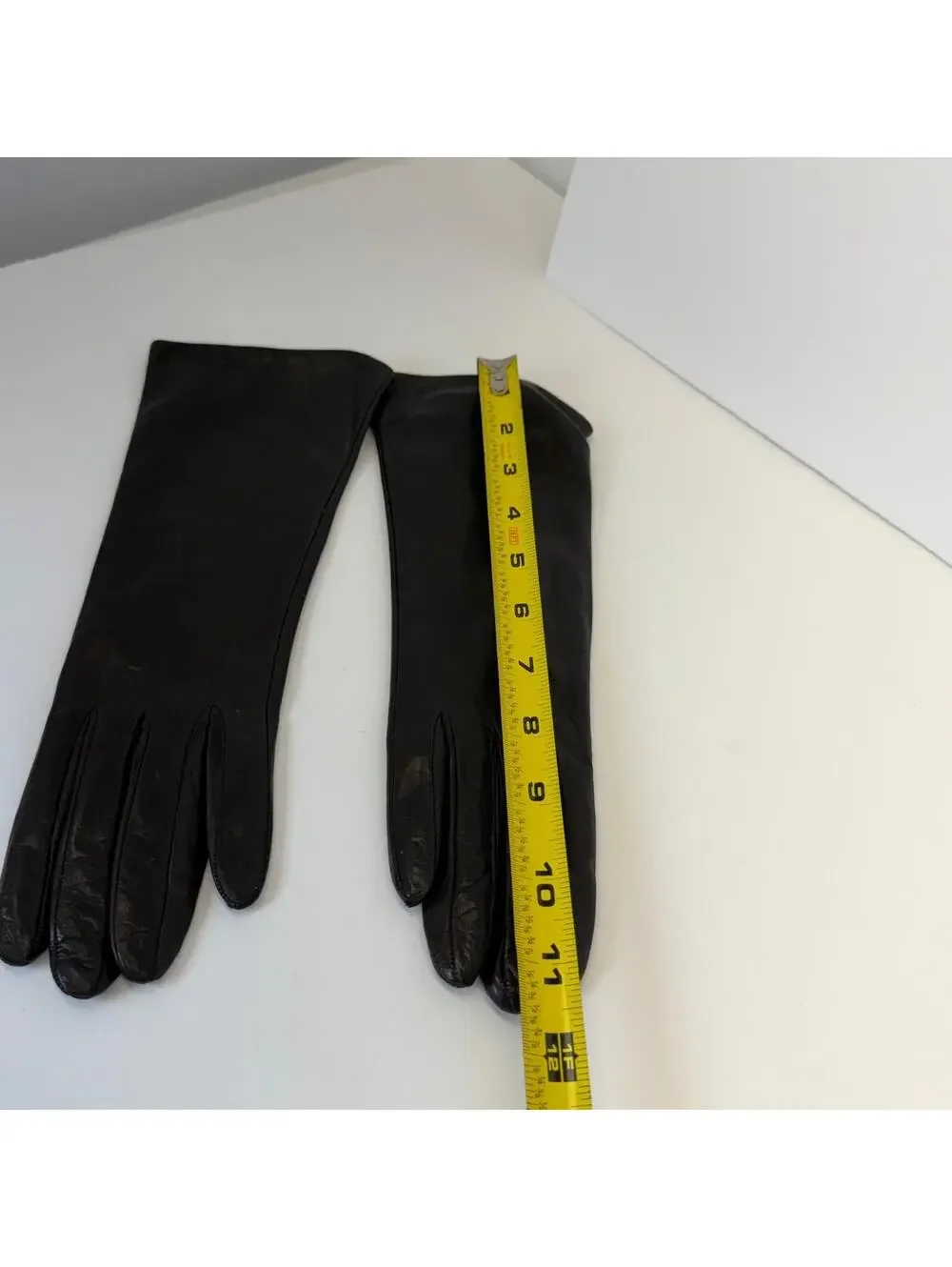 Harrods Black Leather‎ Gloves 6 1/2 Cashmere Lining Made in Italy
